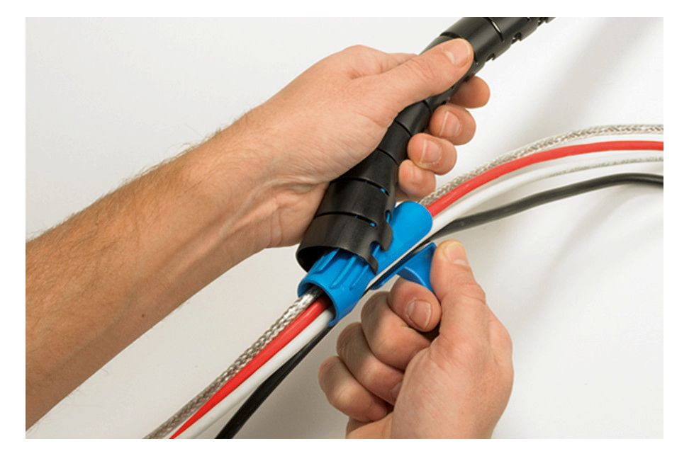 Hellermann HWPP16L2-PP-GY 2m Kabelbündel Grau