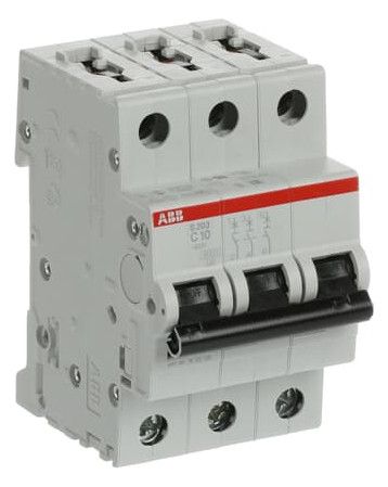 ABB S203-C10 Sicherungsautomat C-Char.,6kA, 10A, 3P