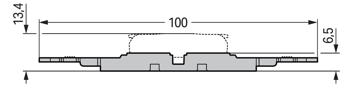WAGO 221-2503 Befestigungsadapter mit Grau