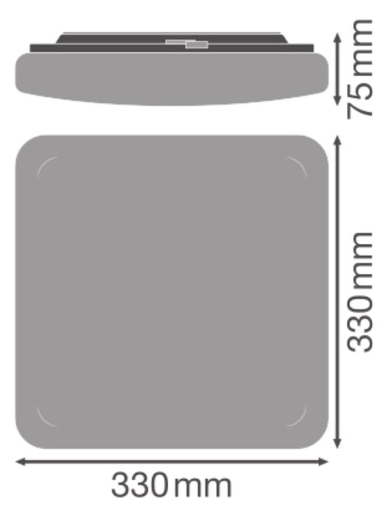 Ledvance SF SQUARE 330 V 24W 3CCT IP44 Wand- und Deckenleuchte m.IP44