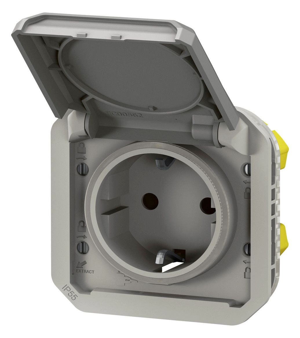 Legrand 069570L Plexo New Einsatz Schutzkontakt-Steckdose Steckkl.EB,