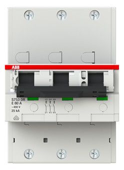 ABB S753DR-E80 S753DR-E 80 sel.Haupt-LS SHU E-Char.,25kA,80A,3P 2CDH783010R0802