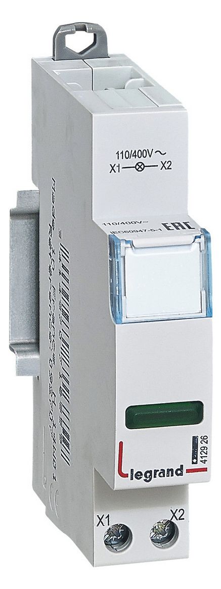 Legrand 412926 CX3 Meldeleuchte LED 1-fach grün 110/400VAC 1TE