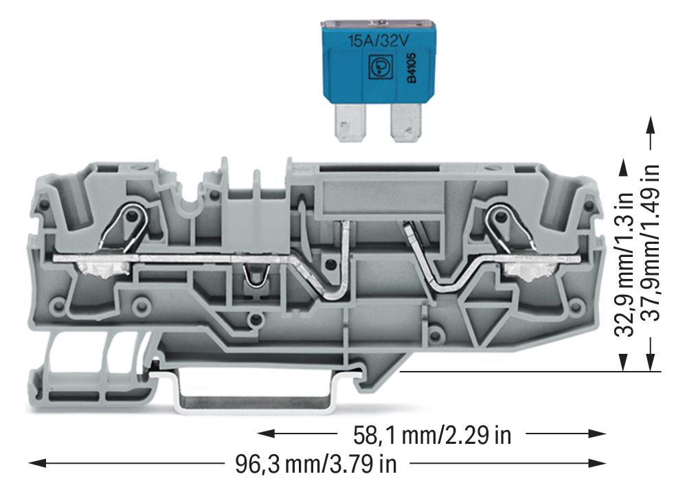 WAGO 2006-1681 2-Leiter- Grau