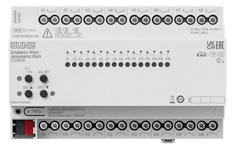 Jung 230161SR KNX Schaltaktor 16f KNX Jalousieaktor