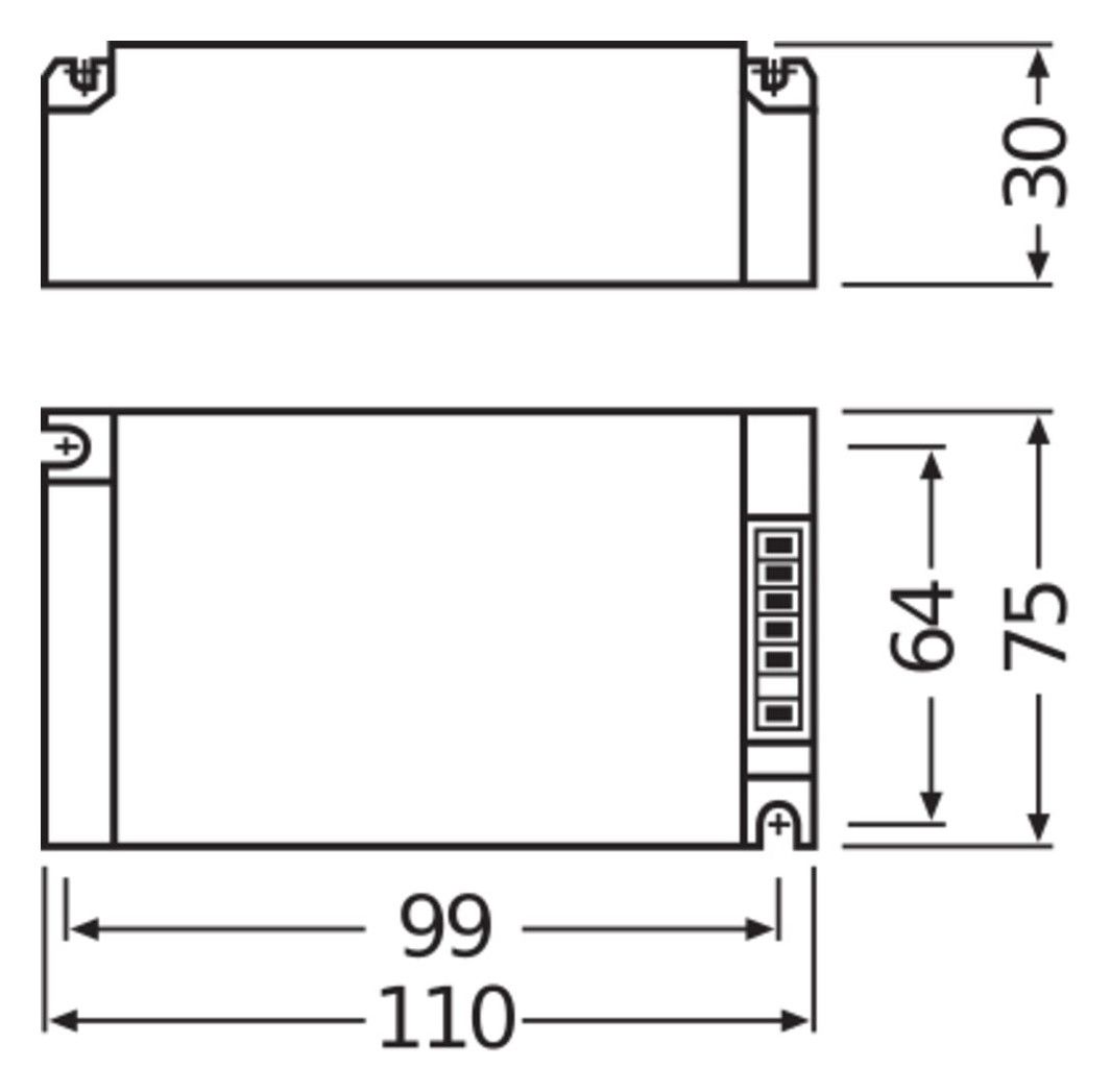 Osram PTi 70W 220-240V S UNV1 110x75x30 POWERTRONIC Vorschaltgerät