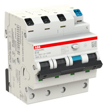 ABB DSX203NCA-B16/0,03 FI/LS-Schalter 6kA 3P+N Typ A B 16 30mA 2CSR256192R1165
