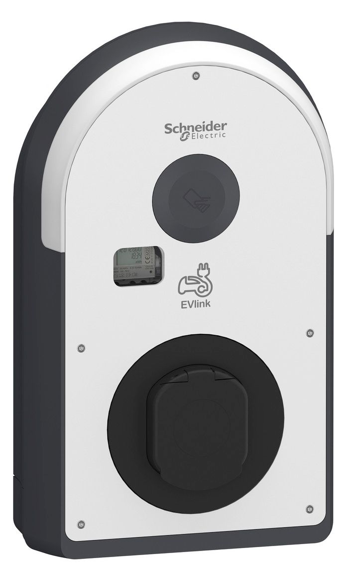 Schneider EVB3I22N40M Pro AC Wallbox 22kW T2S Steckdose 6mA IP55 IK10