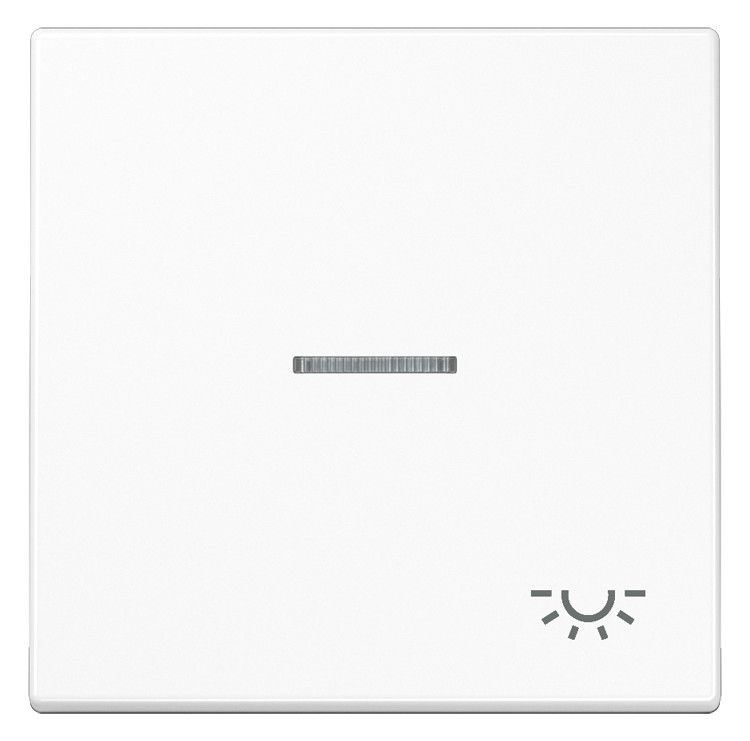Jung LS990KO5LWW Wippe Symbol Licht m.Lichtleiter alpinweiß