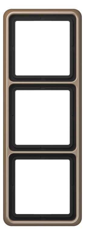 Jung CD583GB Rahmen 3fach gold-bronze