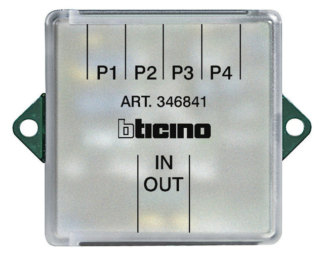 BTicino 346841 Video Etagenverteiler 4-fach f.2-Draht-Videosprechanlagensyst.