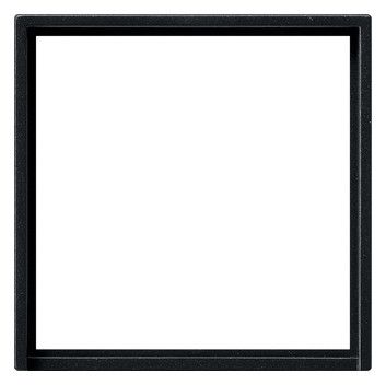 GIRA 0282005 Adapterrahmen quadratisch 50x50mm System 55 Schwarz matt (lack.)