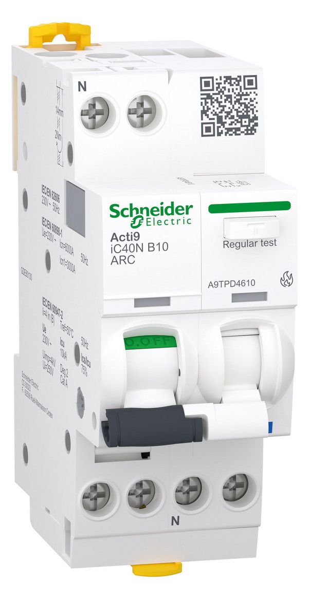 Schneider A9TPD4610 ACTI9 IC40N ARC 1P+N 10A B AFDD +LS-Schalter