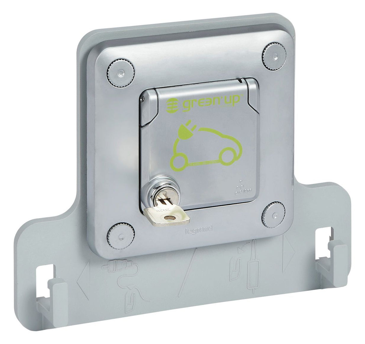 Legrand 077857 Green Up Steckdose Unterputz abschließbar Soliroc IP55 IK10