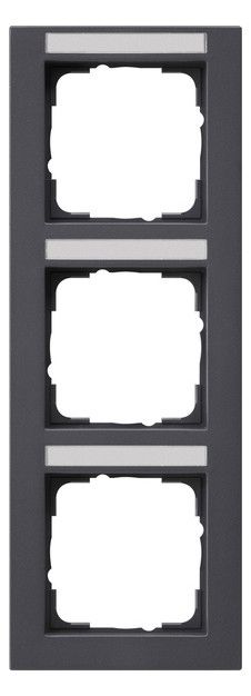 GIRA 110323 Abdeckrahmen 3fach senkrecht BSF E2 Anthrazit