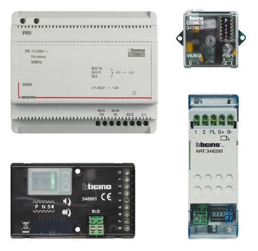 BTicino 367911 Univ. Einbau-Lautsprecher Set f.Türtableaus/Briefkastenanlagen
