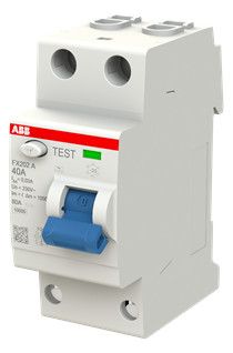 ABB FX202A-40/0,03 FI-Schutzschalter 2P,Typ A,40A,30mA 2CSF202165R1400