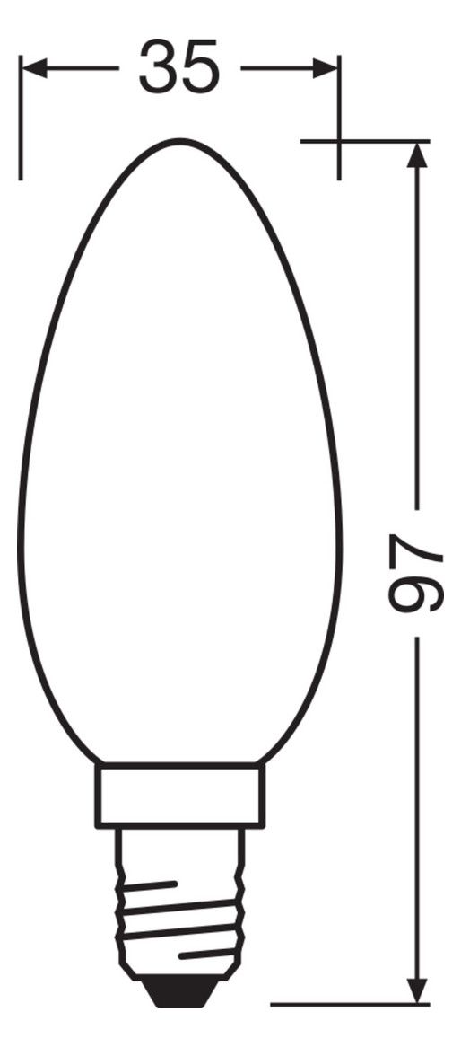Ledvance LED CLASSIC B DIM P 4.8W 827