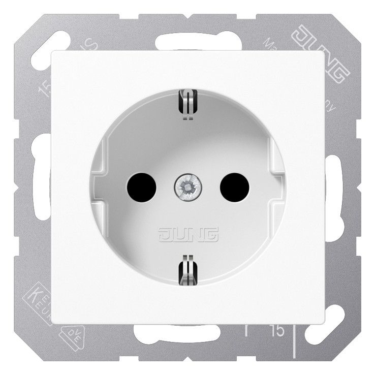 Jung A1520KIWW SCHUKO Steckdose erh. Berührungsschutz Serie A/AS alpinweiß