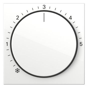 GIRA 270603 Abdeckung Raumtemperatur- regler System 55 Reinweiß glänzend