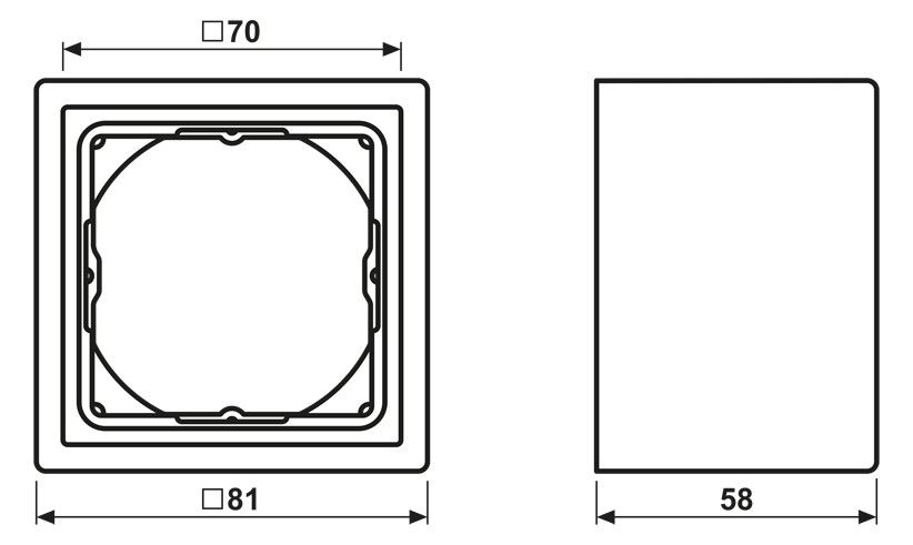 Jung LS981HBFWW Rahmen 1fach LS 990 28mm Aufbauhöhe