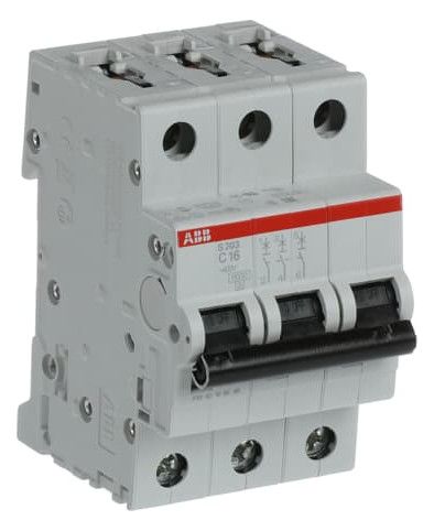 ABB S203-C16 Sicherungsautomat C-Char., 6 kA, 16A, 3P