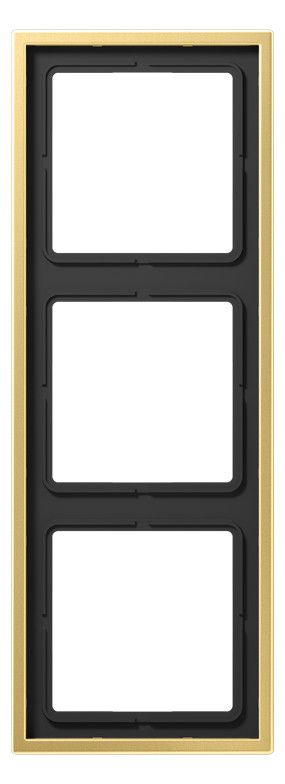Jung ME2983C Rahmen 3fach LS/FD-design Messing classic