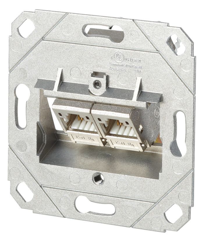 Metz 130B12D21200-E Modul Cat.6A 2 Port 270° M UP0 Anschlussdose