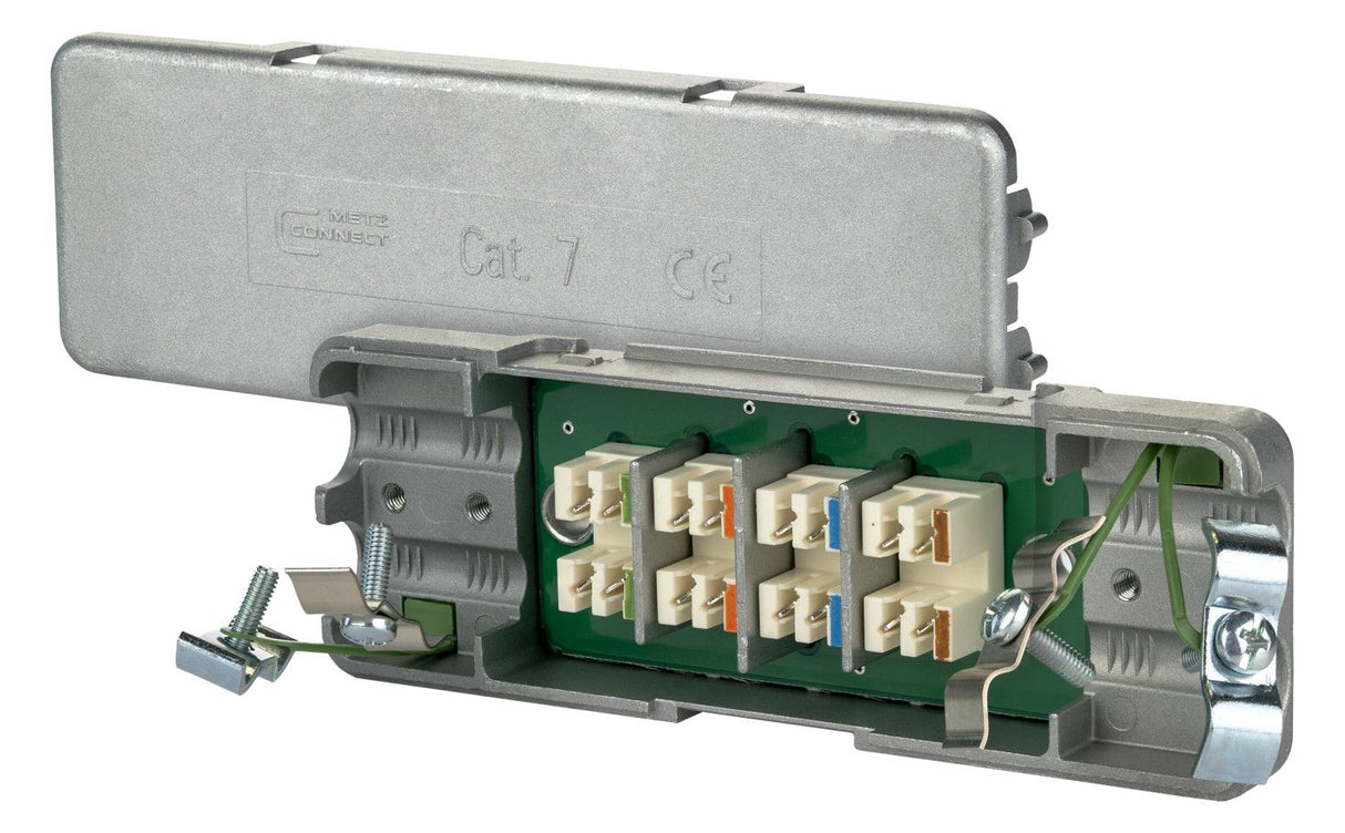Metz 130863-E Cat.7 Kabelverbinder f.Verbindung v.Datenkabeln