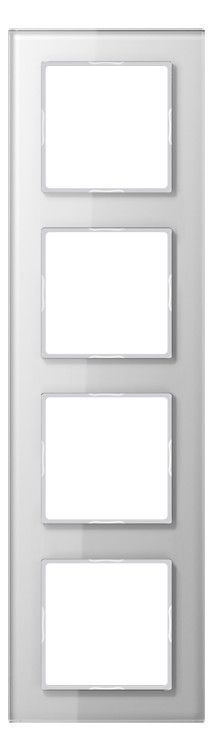 Jung AC584GLWW Glasrahmen 4fach Serie A creation alpinweiß