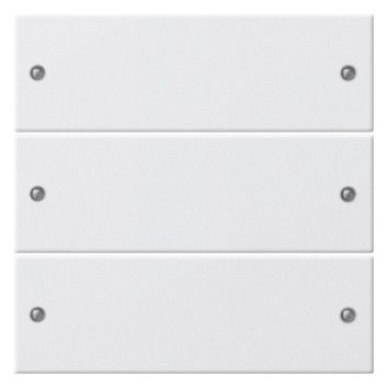 GIRA 218303 Wippenset 3fach System 55 Reinweiß glänzend (lackiert)