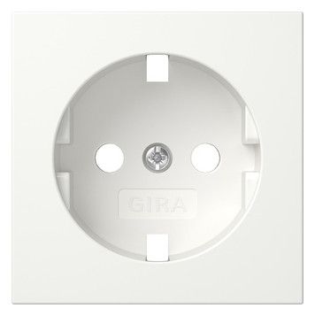 GIRA 492003 Abdeckung SCHUKO-Steckdose System 55 Reinweiß glänzend