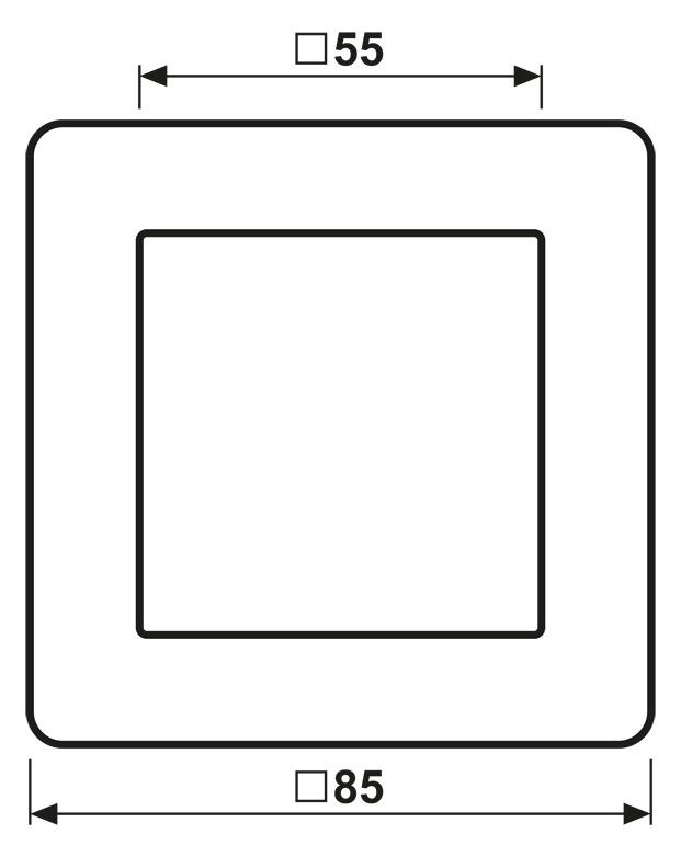 Jung AF581BFWW Rahmen 1f.bruchsicher f.waager.u.senkr.komb.