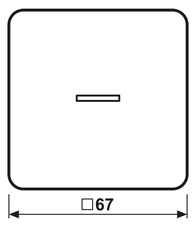 Jung CD590KO5 Wippe Lichtleiter weiß