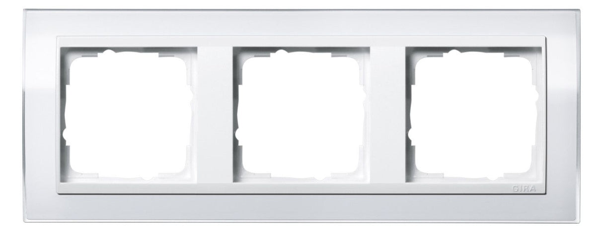 GIRA 0213723 Abdeckrahmen 3fach Zwischen rahmen RW gl. Event Klar Weiß
