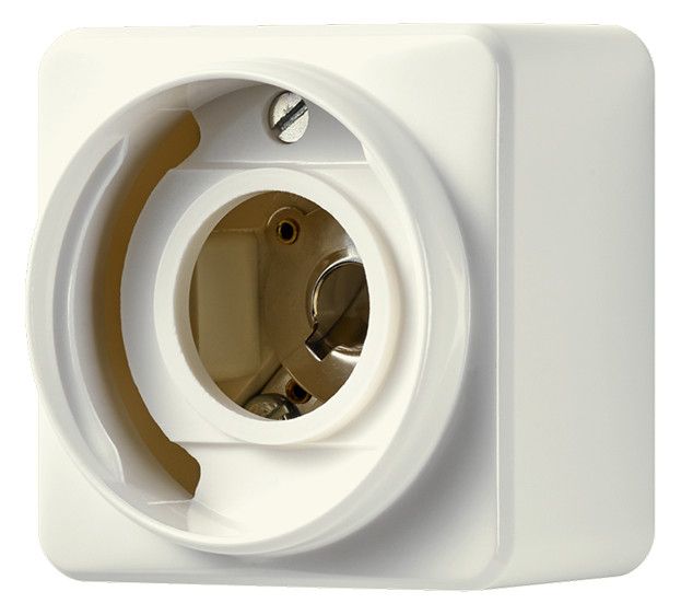 Jung 637-14A AP-Lichtsignal E14 230V max.5W o.Haube AP600 weiß