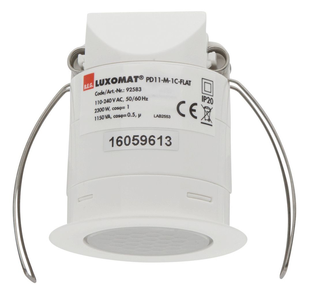 BEG 92583 PD11-M-1C-FLAT-DE weiß Präsenzmelder flach