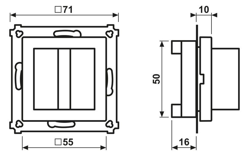 Jung NRSAS0834RMWW Rufmodul alpinweiß