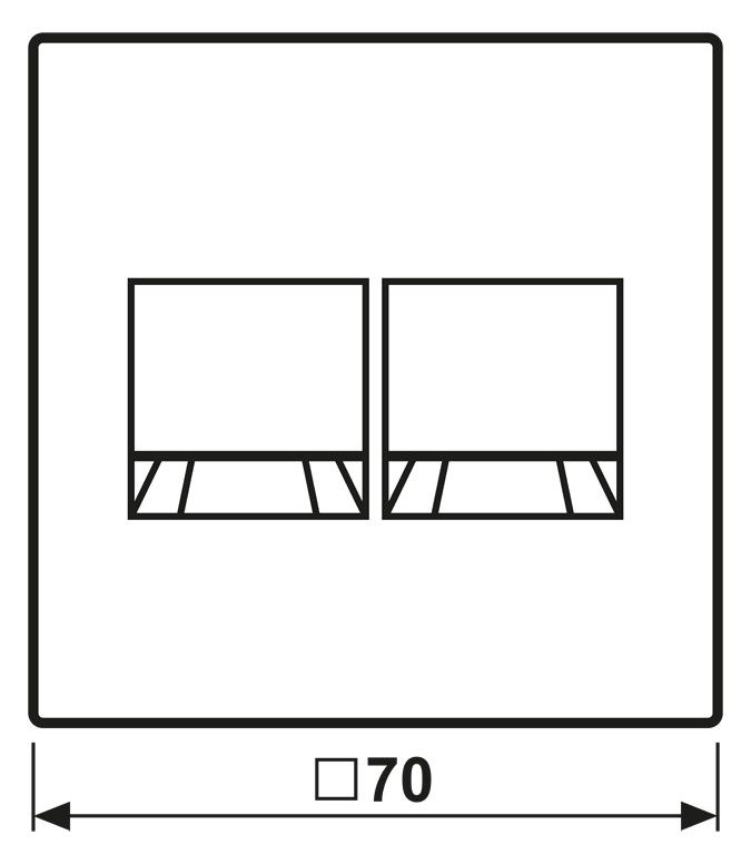 Jung LS1969-2WEWW Abdeckung f.MJ 2f WE (AMP Radiall)
