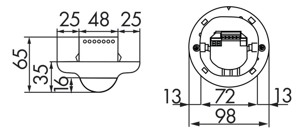 BEG 92555 PD2-M-1C-UP weiß