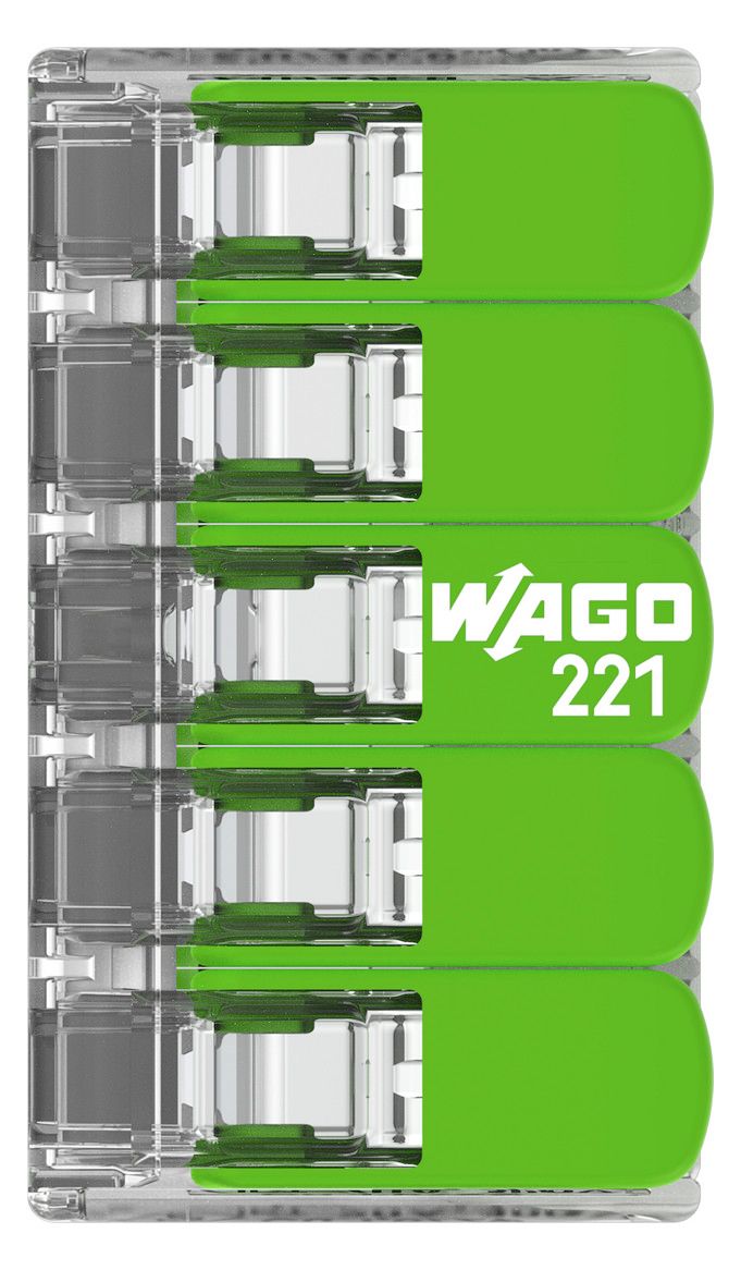 WAGO 221-425 Verbindungsklemme m.Hebel transparent
