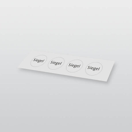 Siegelaufkleber -weiß-
