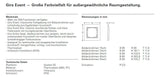 GIRA 0214723 Abdeckrahmen 4fach Zwischen rahmen RW gl. Event Klar Weiß