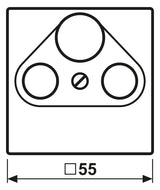Jung A561BFPLSATSWM Abdeckung f.SAT-TVsteckdose