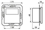 Jung TRDA1790WW Raumtemperaturregler m.Display Standar