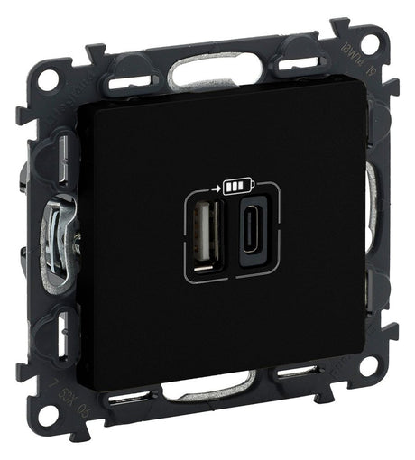Legrand 754251 Rahmen 1-fach Valena Life schwarz