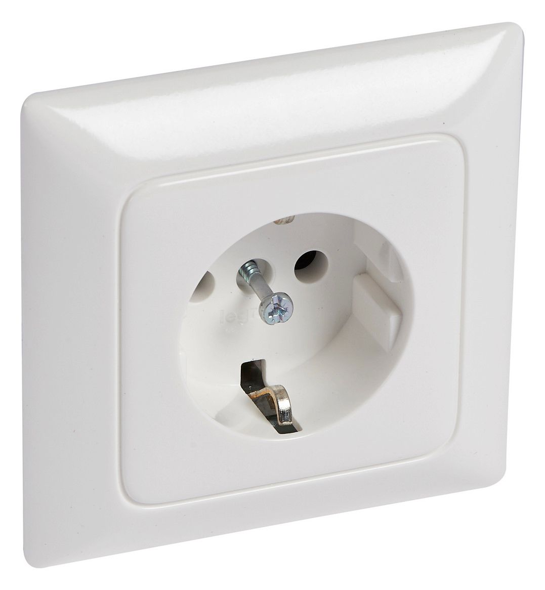 Legrand 776170 Steckdose (SL) 1-fach volle Platte Creo ultraweiß