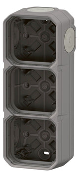 Legrand 069680L Plexo New 3-fach Gehäuse horizontal u.vertikal in der Grau
