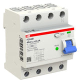 ABB F204B-40/0,3 FI-Schutzschalter Typ B 4P 40A 300mA 3kA 4TE 2CSF204568R3400