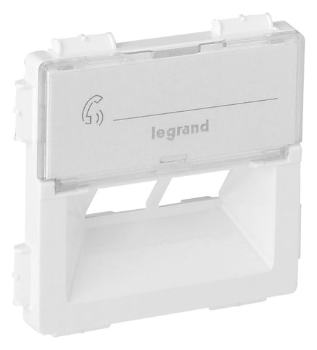 Legrand 755380 Abdeckung f.Rutenbeck 2xRJ45 Kat.5E UTP Valena Life ultraweiß